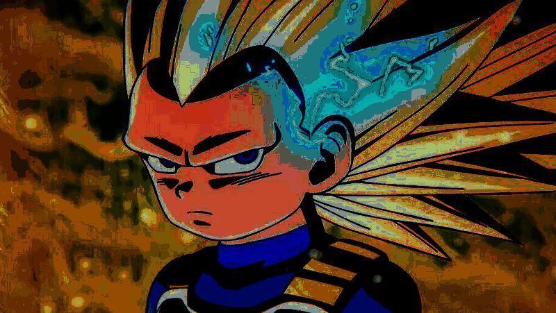 动画版贝吉塔超三形态画面1