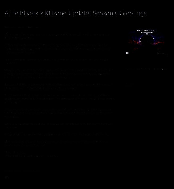 《绝地潜兵2》与《杀戮地带2》联动相关图片2