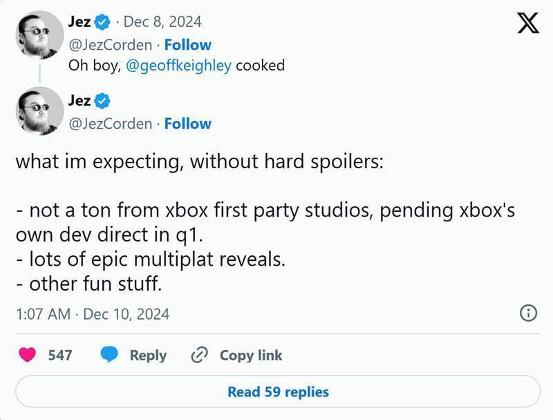 业内记者Jez Corden相关信息图片