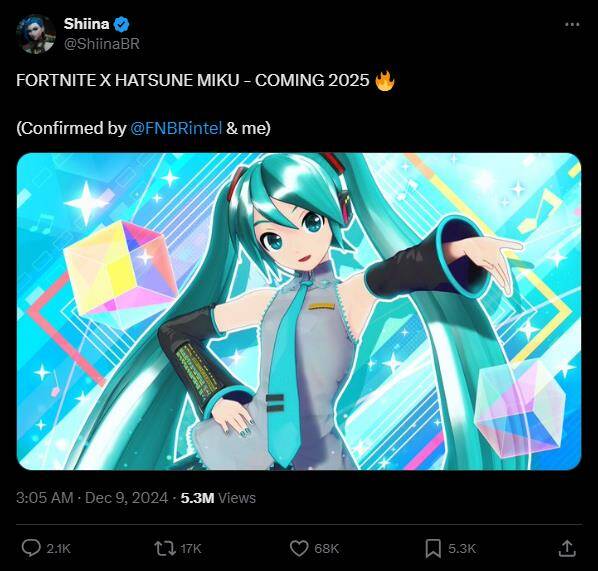 《堡垒之夜》与初音未来联动相关图片2