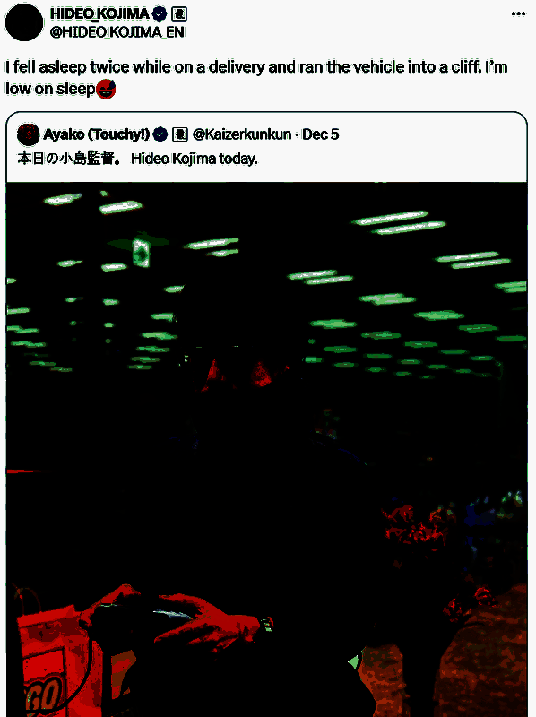 小岛秀夫推文相关截图