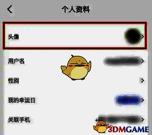 列表中头像选项的图片