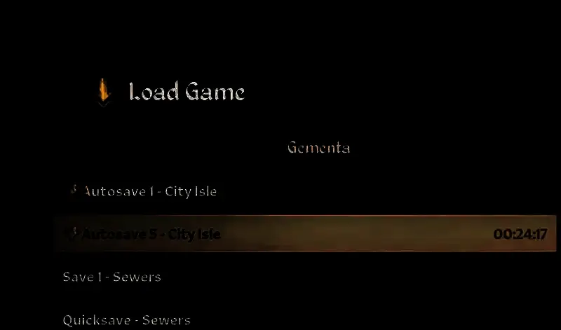 《上古卷轴4：湮灭重制版》加载游戏界面显示破碎奖杯图标