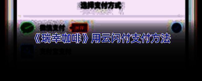 瑞幸咖啡 app 支付设置页面示例图