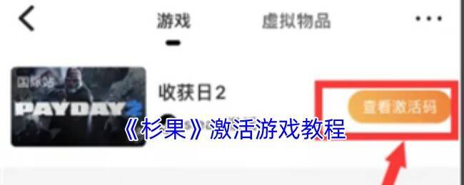杉果游戏激活相关界面图