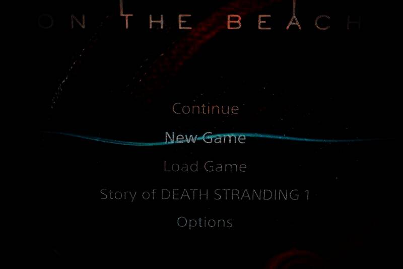 《死亡搁浅2》游戏菜单图片