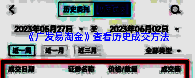 广发易淘金交易记录展示相关图片