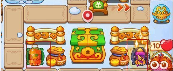 右下方放置汽水和烟花炮塔的游戏画面