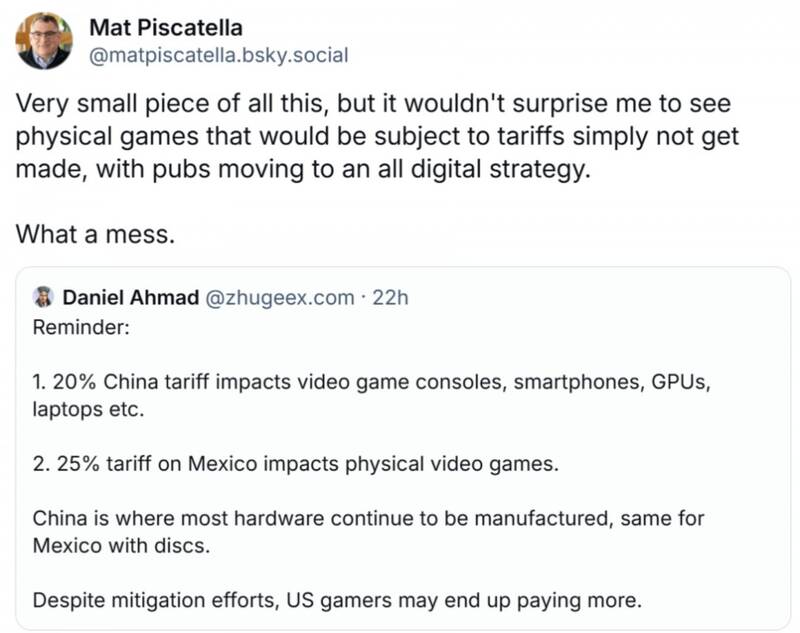 特朗普关税影响游戏行业相关配图2