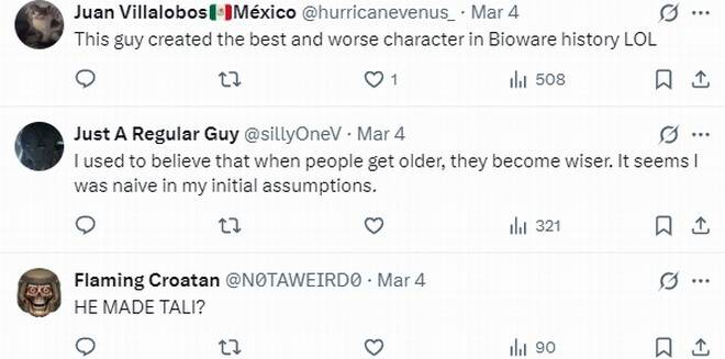 《龙腾世纪4》编剧形象对比照片