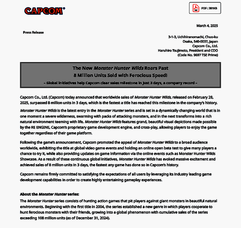 《怪物猎人：荒野》相关图片1