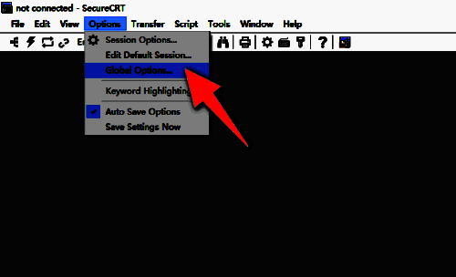 选择菜单选项界面图