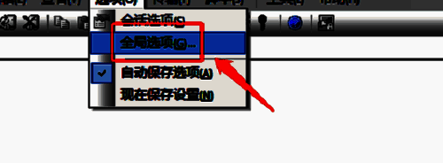 点击全局选项示意图
