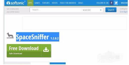 SpaceSniffer下载按钮页面