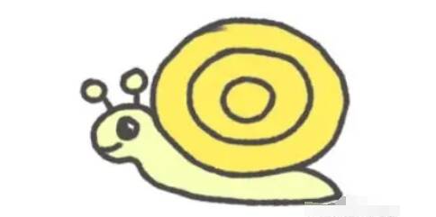 Sketchbook画好的蜗牛成品图