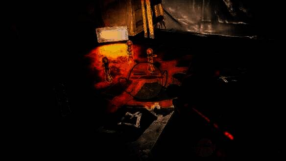 行政楼西楼1楼楼梯口物资另一视角图