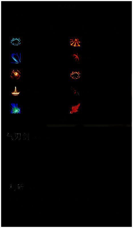 气刃剑和利斩技能相关图片