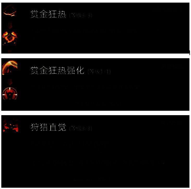 赏金狂热技能展示