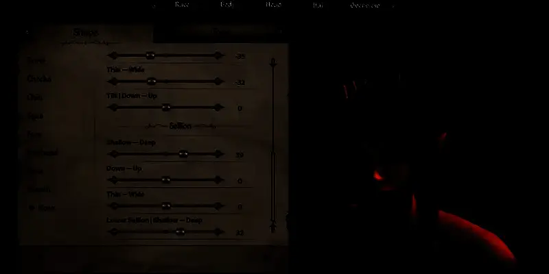 木精灵相关捏脸参考图