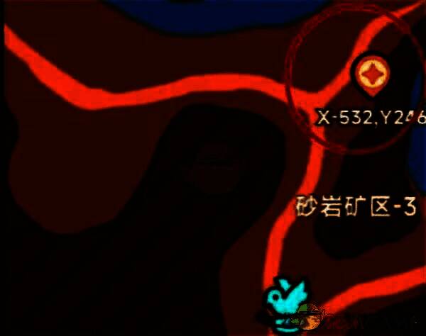 砂岩矿区 - 3矿洞位置图片