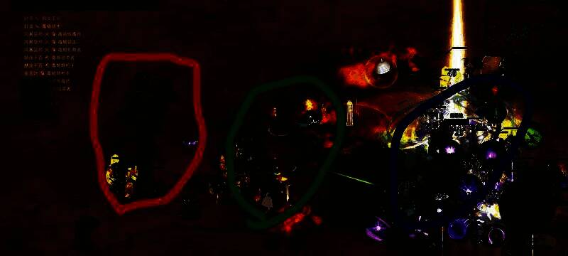 实战中巫师与队友位置示意图