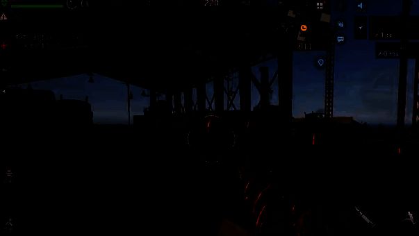 游戏地图中红色厂房相关画面