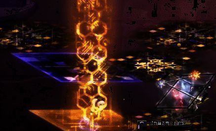 寻找金色光地板躲避爆炸画面