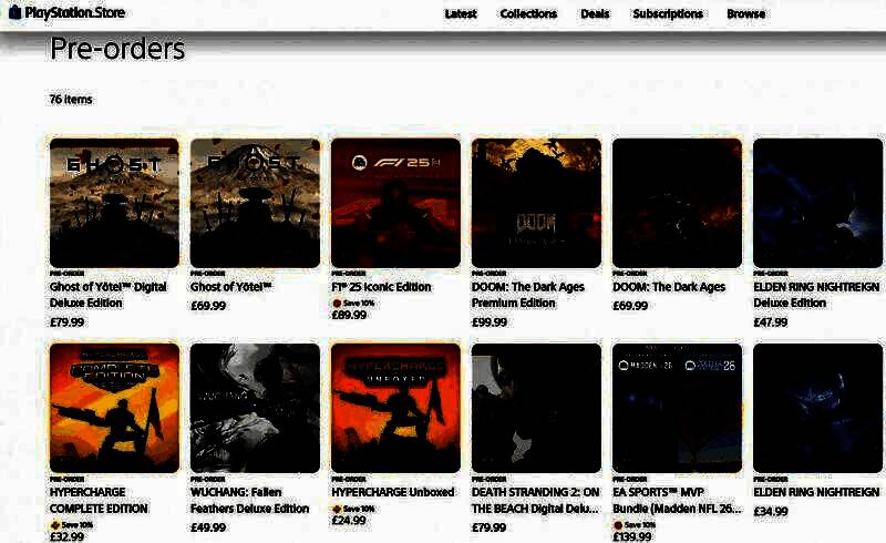 美国PS商城预购榜图片