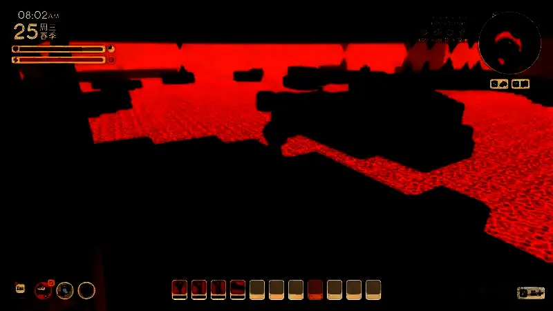 《金垦小镇》滚烫岩浆地区画面