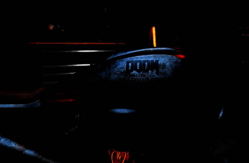 《毁灭战士：黑暗时代》联名款定制机车细节图3