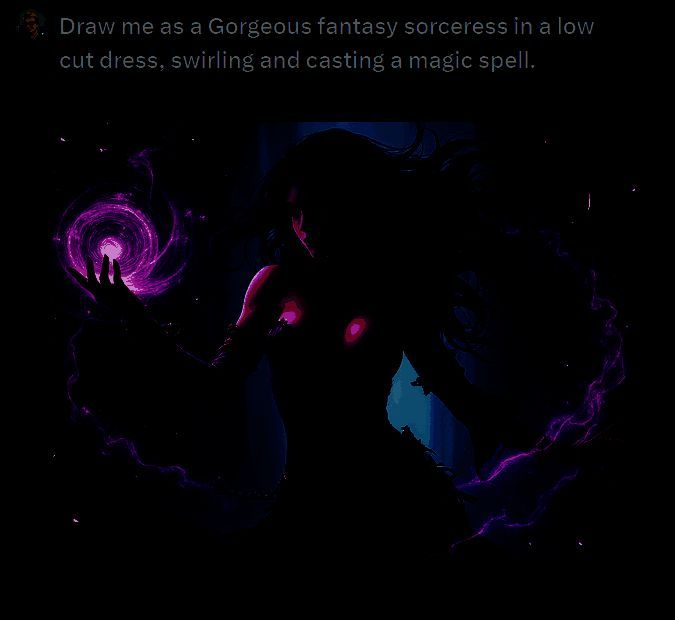 网友使用 Grok 生成的女巫图片14