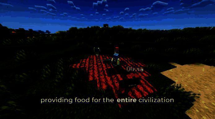 《我的世界》AI模拟试验相关画面