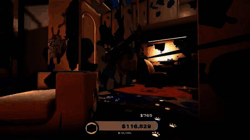 《Doronko Wanko》游戏中狗狗拆家场景