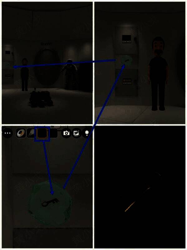 用吸管吸水泡获得钥匙