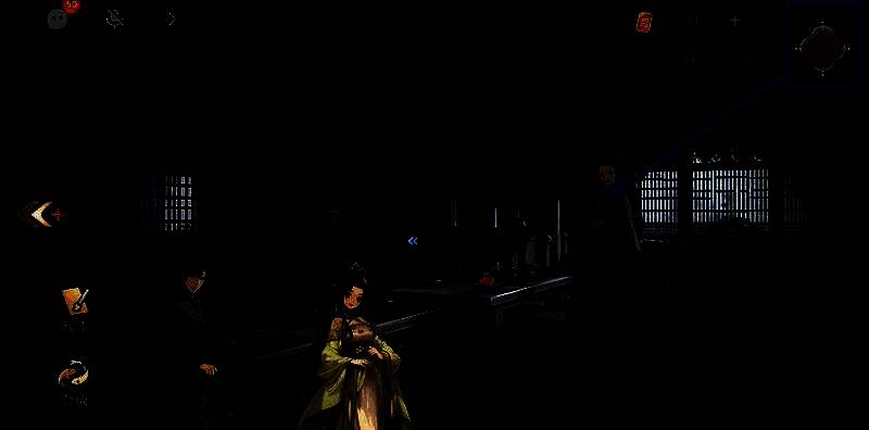 给老板娘烧饼触发剧情的画面