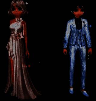 简约探戈套装服饰图