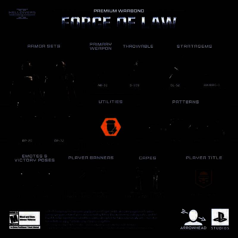 《绝地潜兵2》法律铁腕更新宣传图