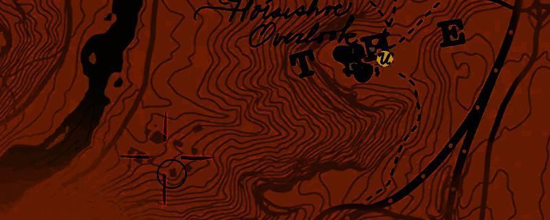 《荒野大镖客2》营地右下角房子位置图