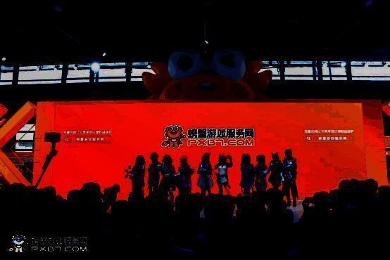 螃蟹账号在ChinaJoy现场的场景