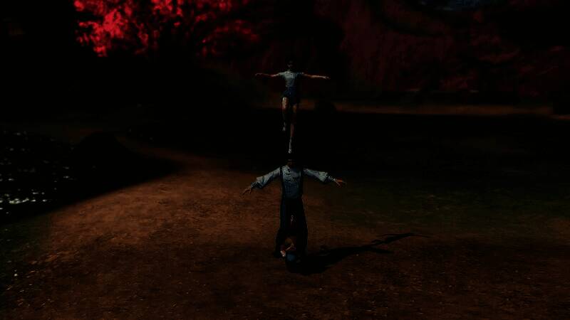 双人共骑吟风·猫猫车图