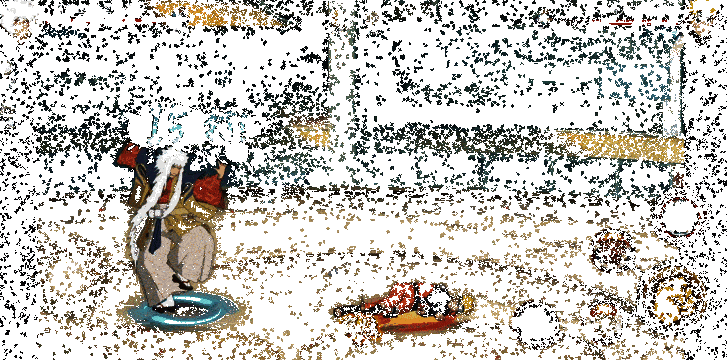 深作与志麻、自来也「舞之豪杰」战斗画面