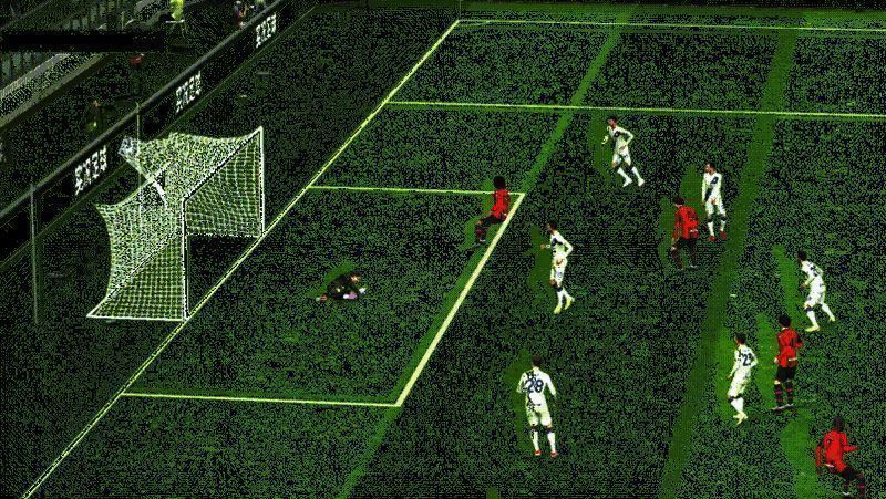 阿尔贝蒂尼一脚射门动态图