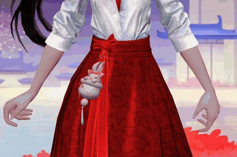 雪兔香包腰饰外观展示图