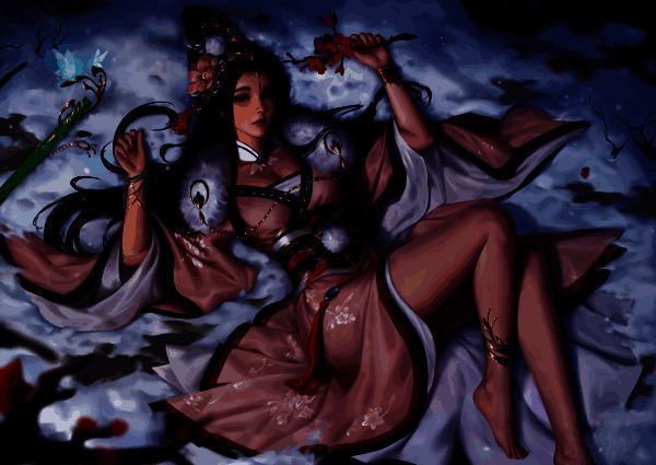 霜惊梦寒*界蔡文姬中秋皮肤图