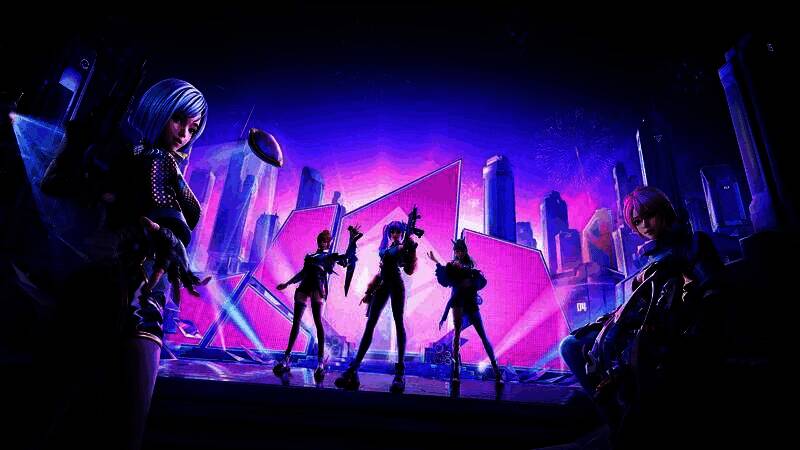 高能女团系列主题皮肤宣传图