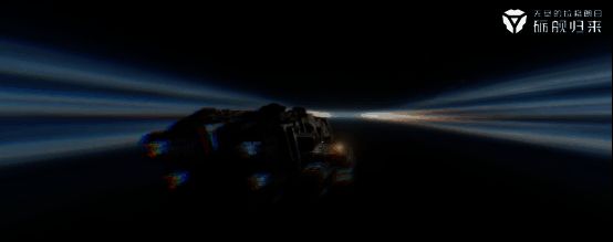 量子纠缠特效展示，星云被能量涟漪染上渐变色彩