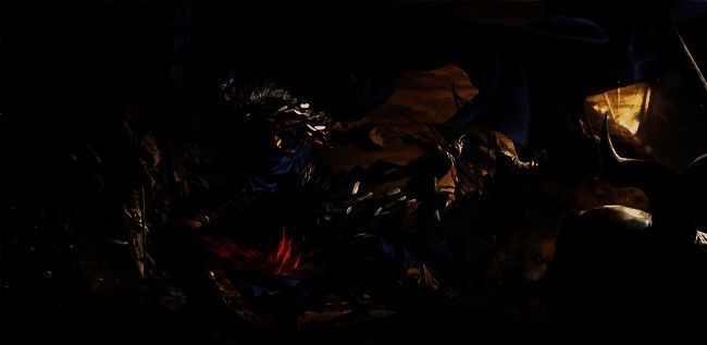 SP关羽传说皮肤展示，背景为战场烽火，气势磅礴