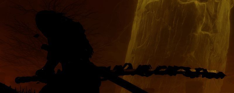 执行者角色战斗场景，手持长刀发动异常攻击