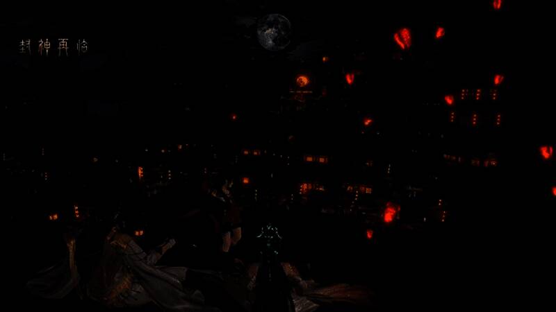 游戏世界观展示图，呈现恢弘的封神世界场景