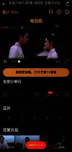 全屏播放界面示意图，展示播放器控制区域与画面